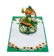 Gift for st Patrick's Day with 3D greeting popup card