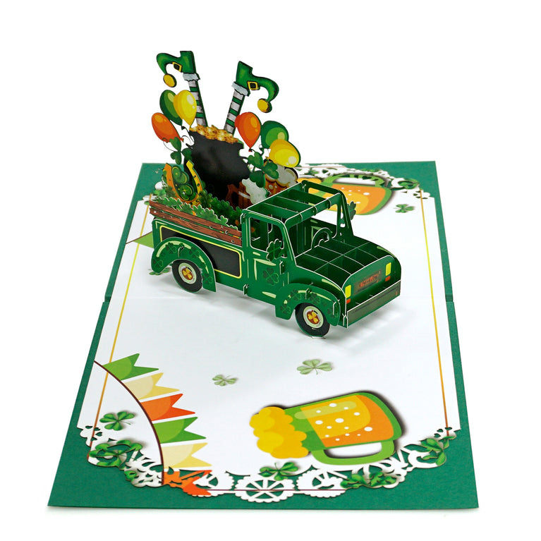Happy ST Patrick's Day with 3D Pop-up Greeting Card