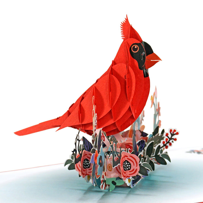 Cardinal symbol and 3D Greeting Popup Card new Design