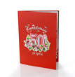 50th Birthday 3D Pop Up Card