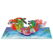 New 3D pop-up greeting card for Mom with a model of a turtle Mother and Child