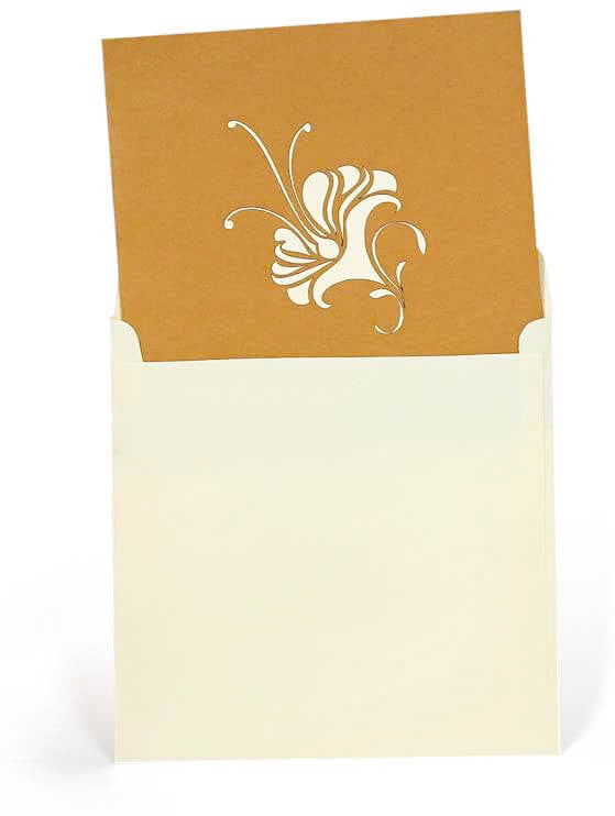 Azalea Flower (Yellow Flower) Pop Up Card