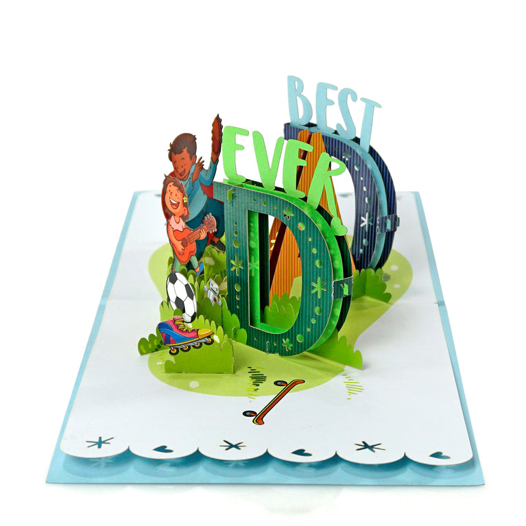 Best Dad Ever 3D Popup card - The Perfect Gift for Father's Day
