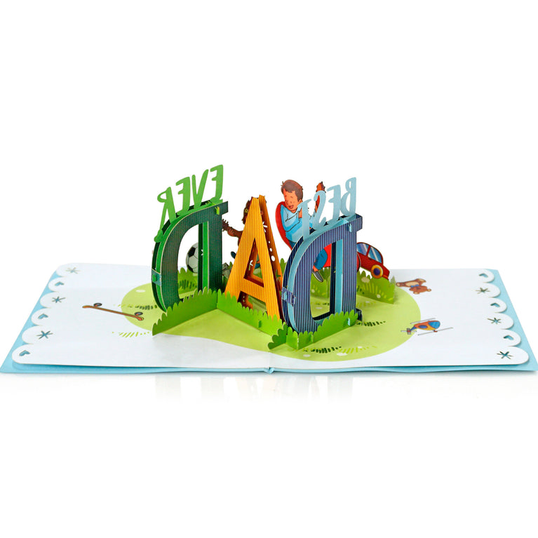 Best Dad Ever 3D Popup card - The Perfect Gift for Father's Day
