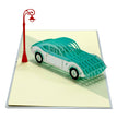 Blue Car 3D Pop Up Card