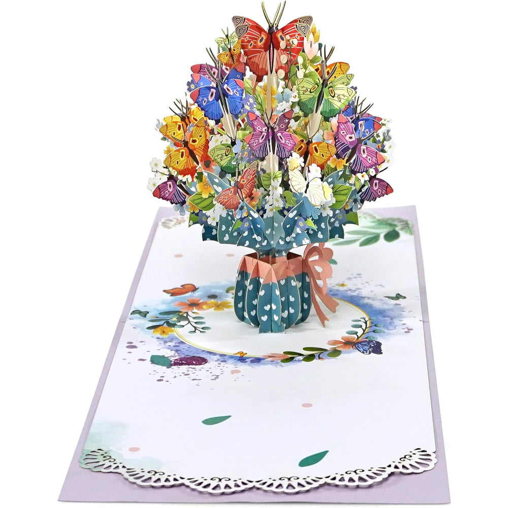 Butterfly Flower 3D Pop-up Card for Mother's Day