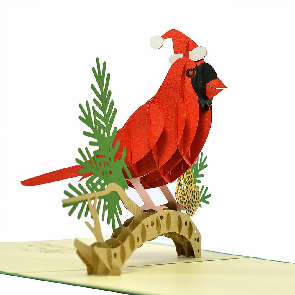 Christmas Cardinal Bird DIY 3D Greeting Card Kit