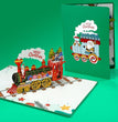 Christmas Train 3D Popup Card