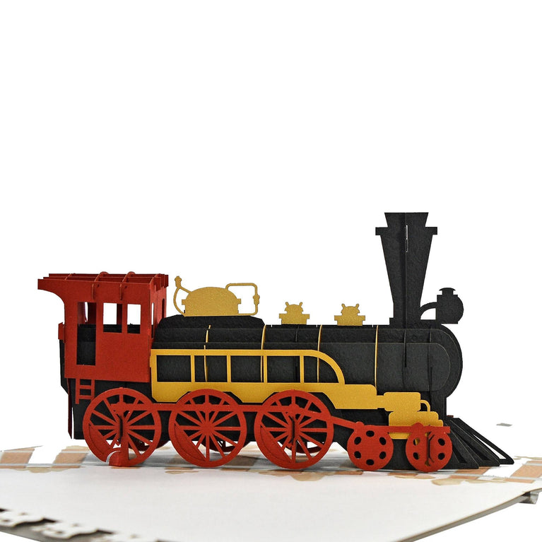Classic Steam Train 3D Pop Up Card