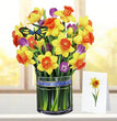 Daffodils 3D Pop-up Card Flower Large size (10 x 12 inch)