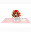 Flower paper craft Rose - 3D pop up can take out able