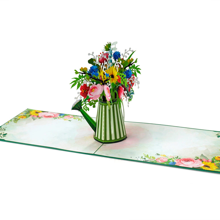 Flower Vase 3D Pop-Up Greeting Card