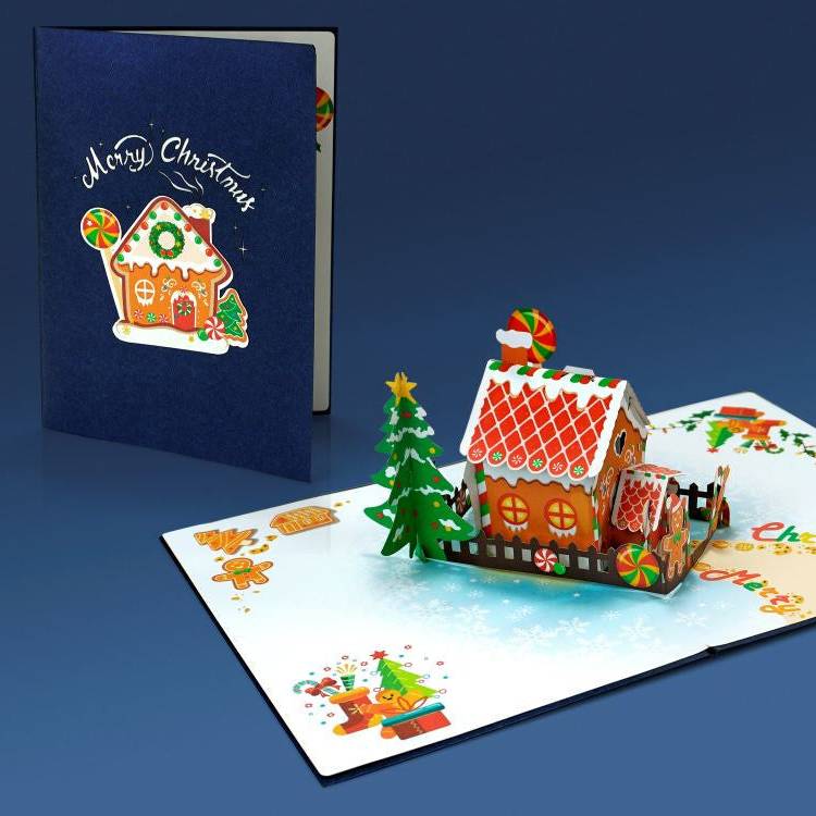 Ginger House Xmas 3D Popup Card