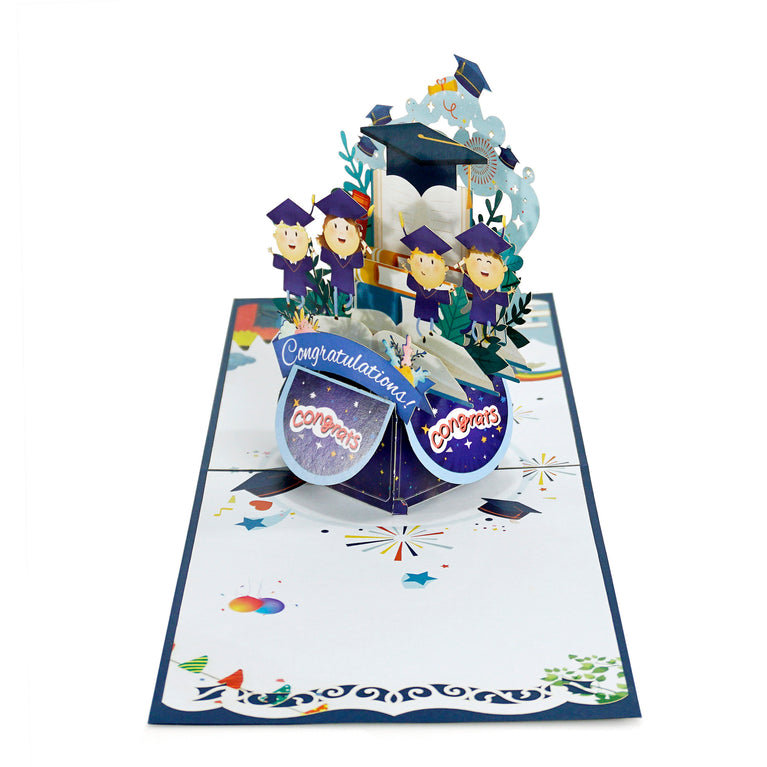 Graduation Greeting 3D Popup Cards for Primary School
