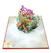 I Love Mom Mother's Day Flower Greeting Popup Cards