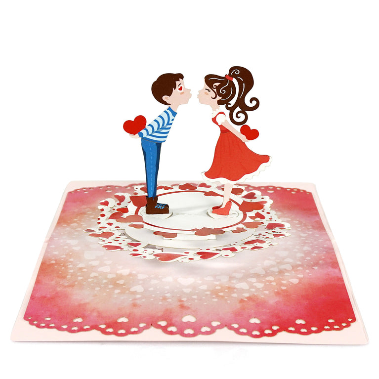 Love 3D popup greeting card for Couples on Valentine