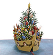 Merry Christmas Tree on the Boat 3D Card Pop Up for Family