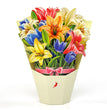 Multicolored Lyly 3D Pop-up Card Flower Large size (10 x 12 inch)