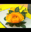 Yellow Roses 3D Pop Up Card