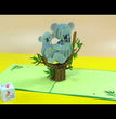 Koala Bear Family 3D Pop Up Card