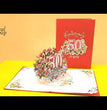 50th Birthday 3D Pop Up Card