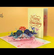 Whales Couple 3D Greeting Pop Up Card For Birthday or Valentine