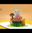 New Happy Easter with Funny Bunny 3D Popup Greeting Card