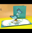 Blue Morpho Butterfly 3D Pop Up Card