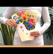 Multicolored Lyly 3D Pop-up Card Flower Large size (10 x 12 inch)