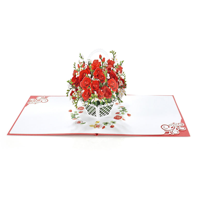 Rose bouquet 3D pop-up model -The Perfect Gift for Mother's Day