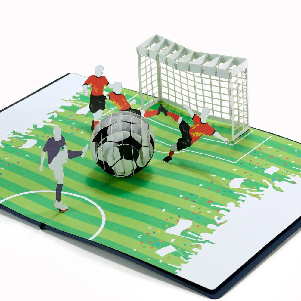 Soccer Match Pop Up 3D greeting Card for father