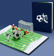 Soccer Match Pop Up 3D greeting Card for father