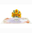 Sunflower paper craft - 3D pop up can take out able