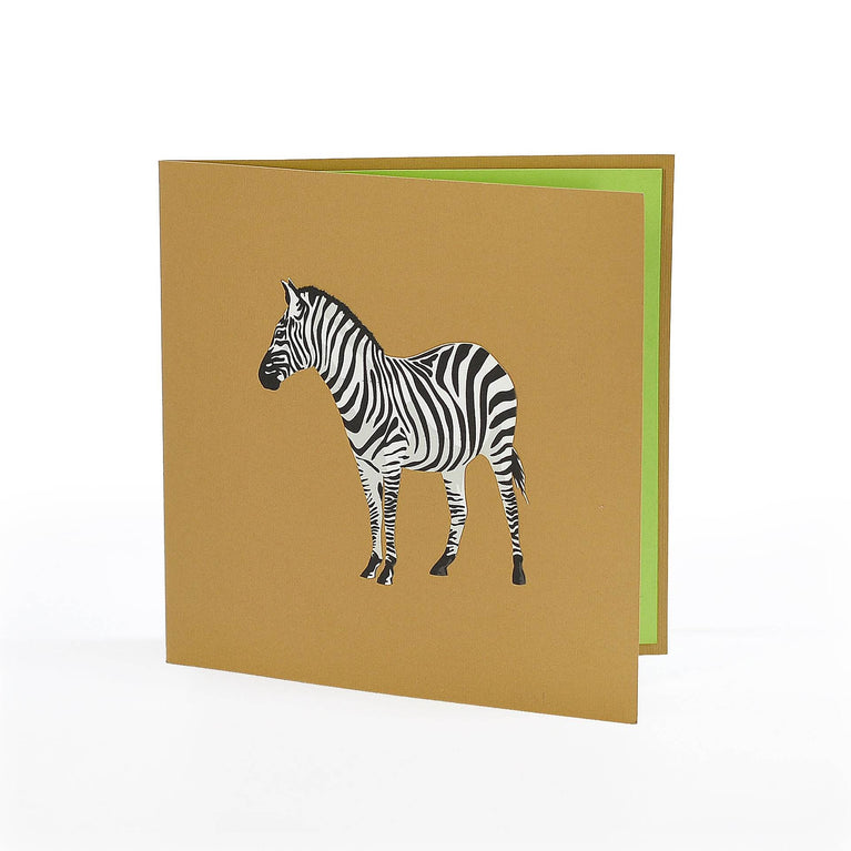 Zebra Pop Up Card