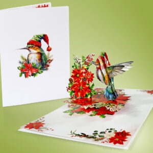 3D-Popup-Card-Christmas-Hummingbird-And-Poinsettia-07