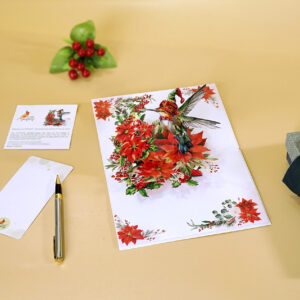 3D-Popup-Card-Christmas-Hummingbird-And-Poinsettia-08