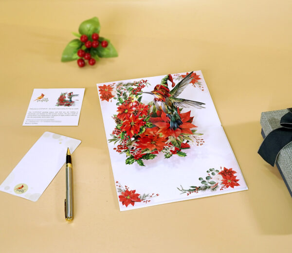 3D-Popup-Card-Christmas-Hummingbird-And-Poinsettia-08