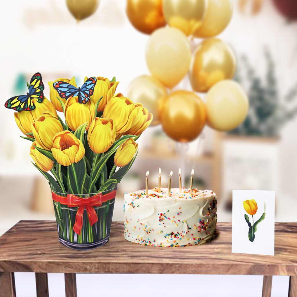 3D-Popup-yellow-tulip-bouquet-paper-05