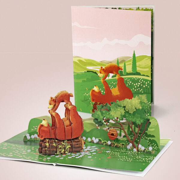 Bear-and-her-baby-To-Happy-Mother-Day-3D-Greeting-Card-08