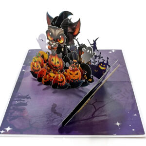 Black-Cat-greeting-3D-popup card-to-happy-halloween-V1-02