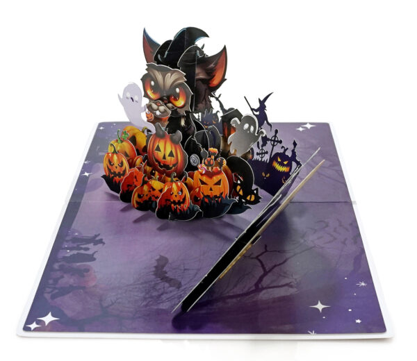 Black-Cat-greeting-3D-popup card-to-happy-halloween-V1-02