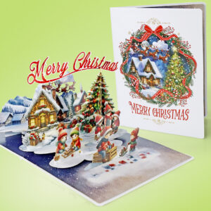 Children-Xmas-Christmas-Santa-Claus-3D-Popup-Card-07