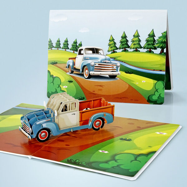 Greeting-Card-For-Father-With-3D-Popup-Truck-07