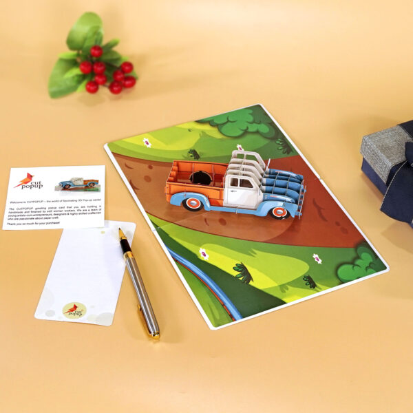 Greeting-Card-For-Father-With-3D-Popup-Truck-08