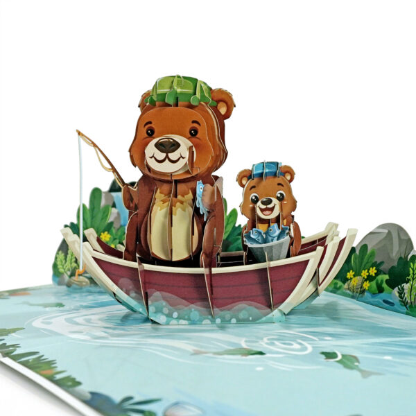 Happy-Father-Day-greeting-card-Bear-Fishing-3D-pop-up-01