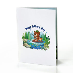 Happy-Father-Day-greeting-card-Bear-Fishing-3D-pop-up-10