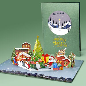 Merry-Christmas-Greeting-Card-Pop-Up-3D-Xmas-Holiday-10