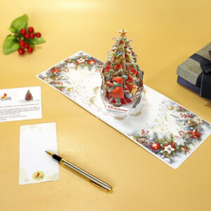 Pine-Tree-Children-Merry-Christmas-3D-Greeting-Card-08