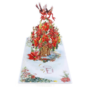 Poinsettia-Basket-Flower-3D-popup-Greeting-Card-02