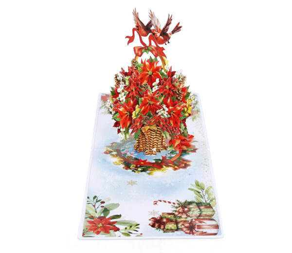 Poinsettia-Basket-Flower-3D-popup-Greeting-Card-03